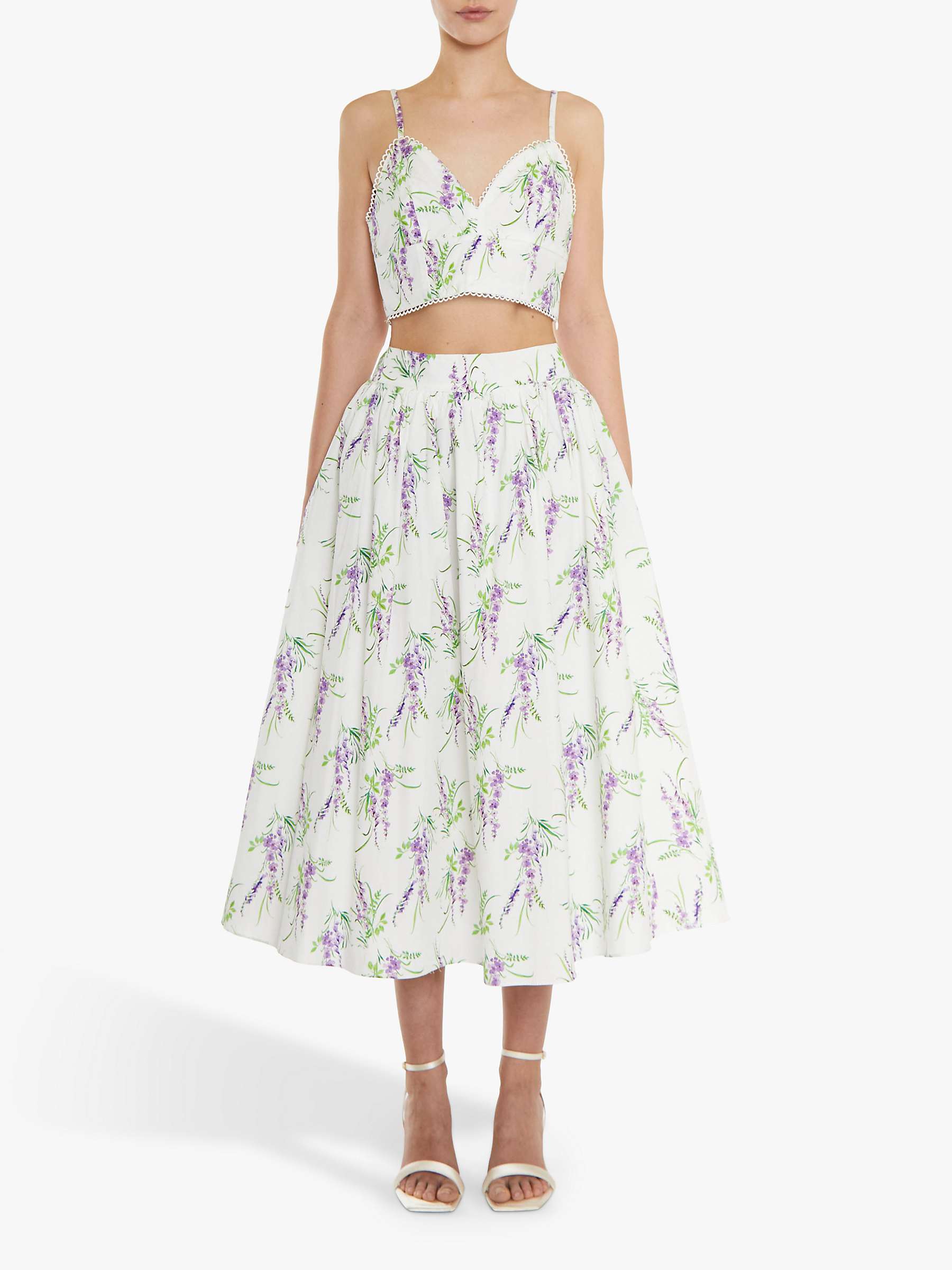 Buy True Decadence Madisyn Floral Print Top, Lilac Bouquet Floral Online at johnlewis.com