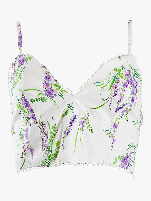 True Decadence Madisyn Floral Print Top, Lilac Bouquet Floral