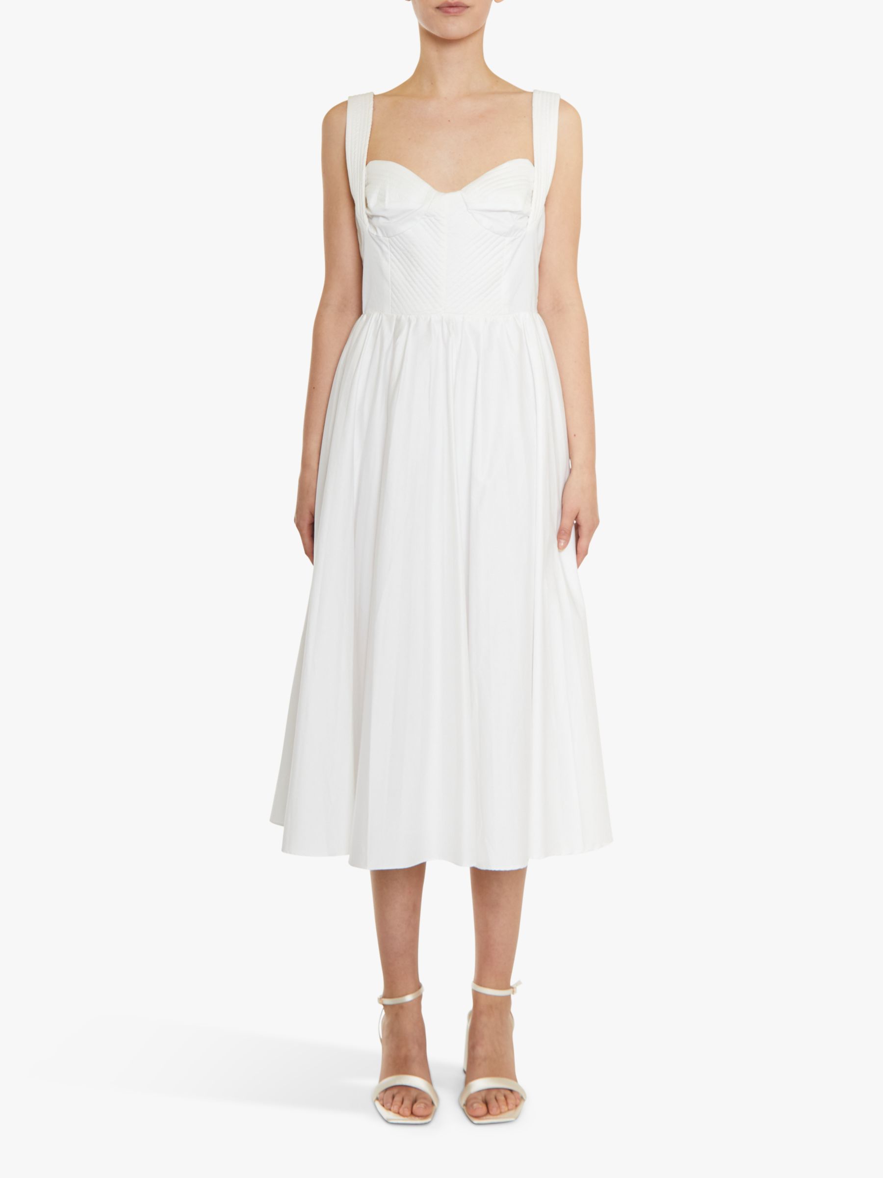 True Decadence Hannah Midi Dress, White, 6