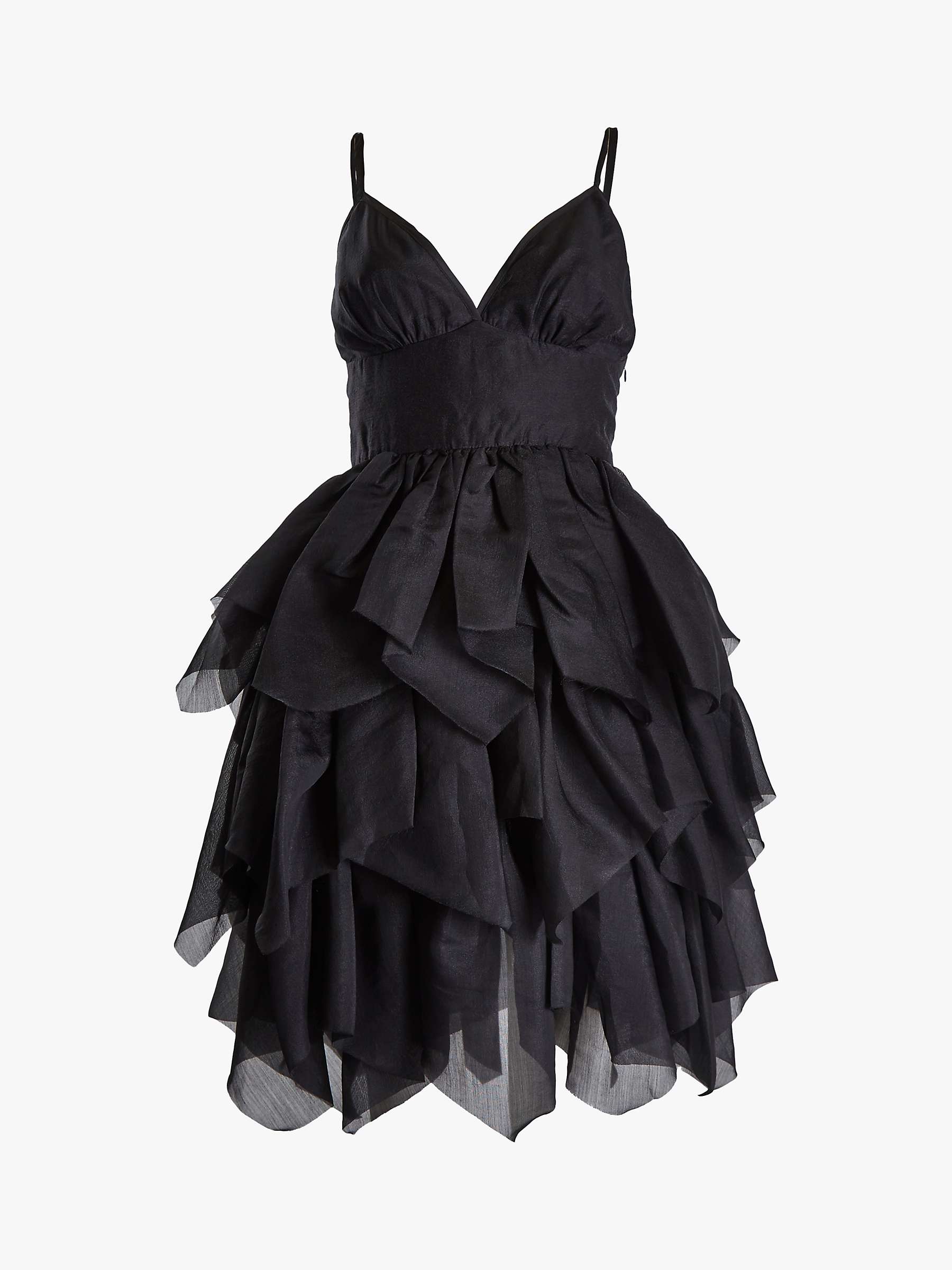 Buy True Decadence Sophie Hanky Hem Mini Dress, Black Online at johnlewis.com