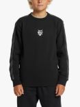 Quiksilver Kids' Mercury Cotton Blend Sweatshirt, Black