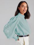 Cape Cove Parsley Embroidered Top, Denim