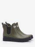 Barbour Clifton Wedge Wellington Ankle Boots, Olive/Black