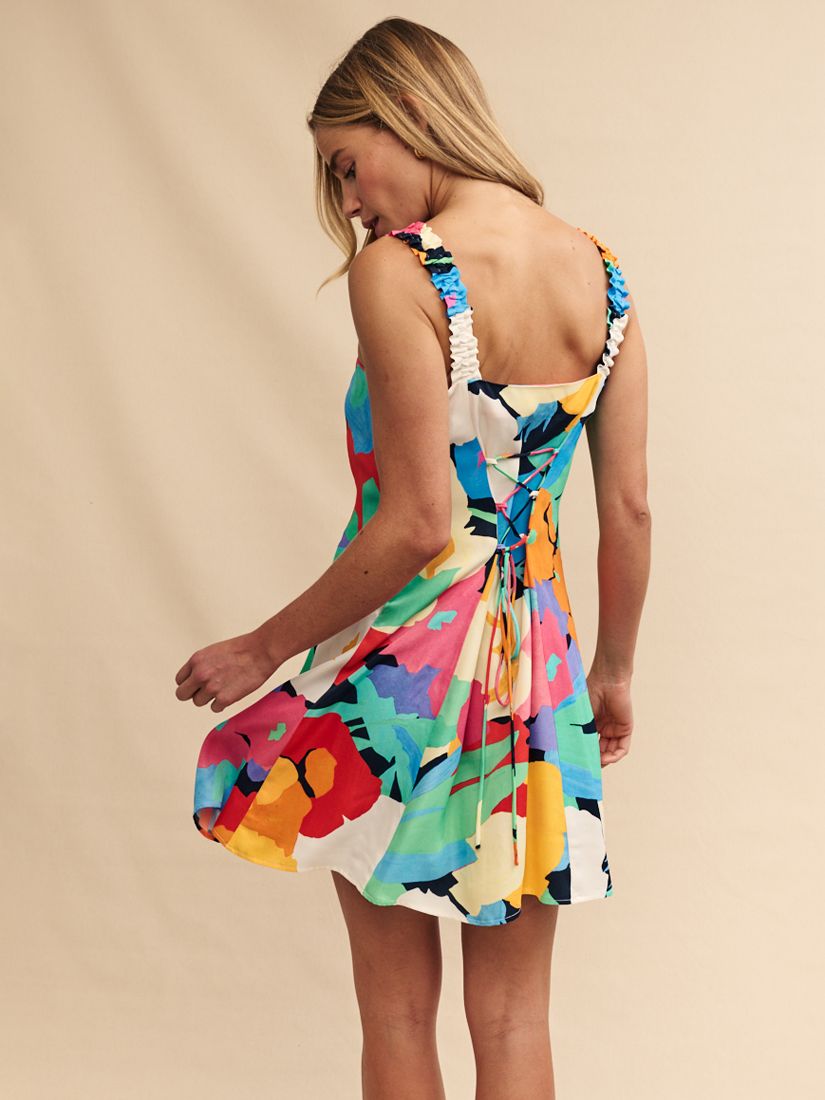 Buy Nobody's Child Kitty Abstract Floral Print Mini Dress, Multi Online at johnlewis.com