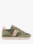 Saucony Jazz Original Trainers, Olive/Peach