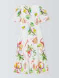 Olivia Rubin Sia Floral Dress, White/Multi