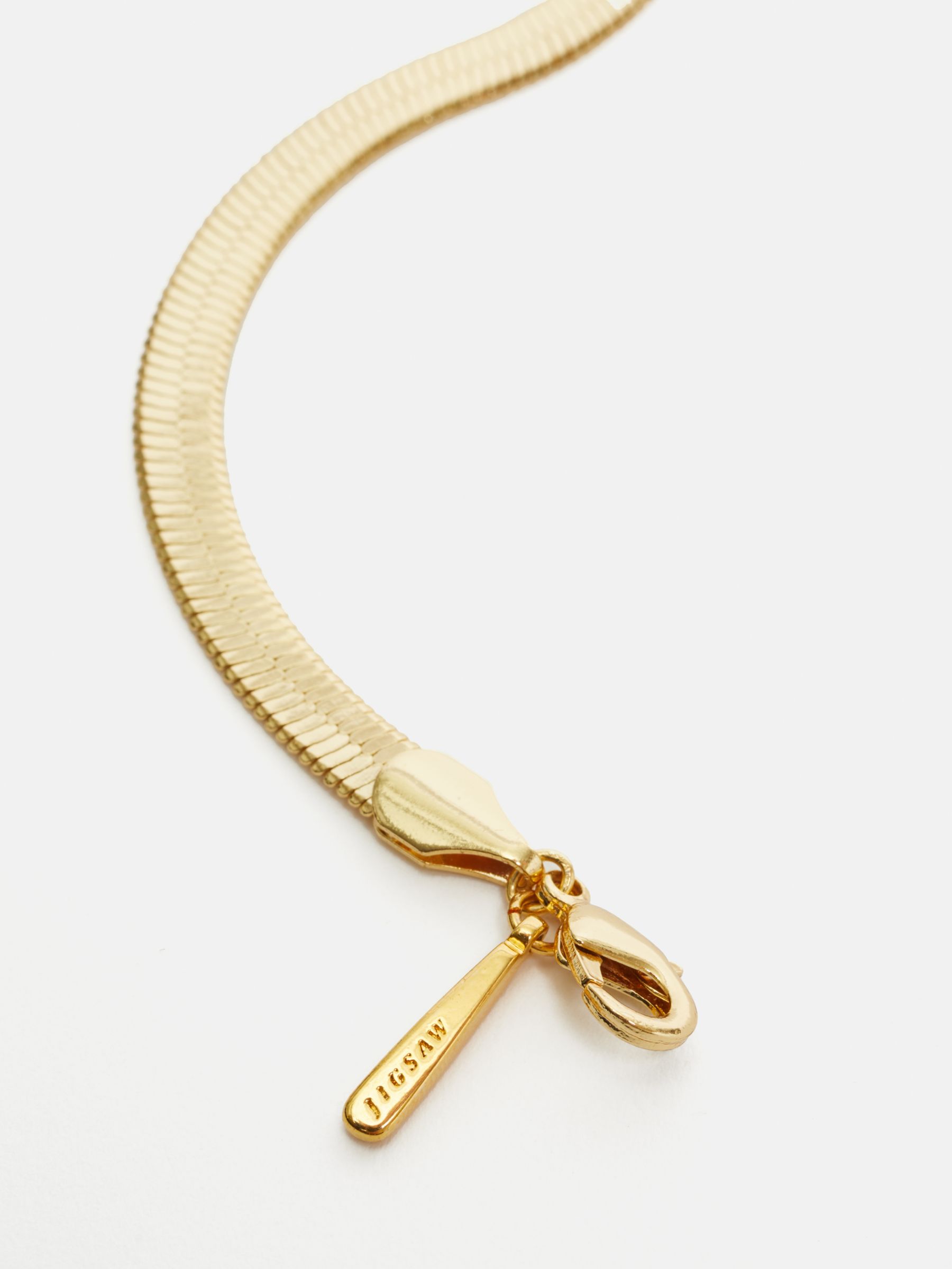 Buy Jigsaw Chunky Snake Chain Bracelet, Gold Online at johnlewis.com