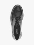 Gabor Friendly Wide Fit Patent Leather Brogues, Black