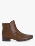 Gabor Bolan Wide Fit Leather Ankle Boots, Sattel