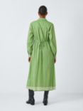 SUMMERY Copenhagen Edina Chevron Stripe Shirt Dress, Piquant Green