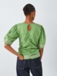 SUMMERY Copenhagen Edina Chevron Stripe Top, Piquant Green