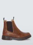 John Lewis Primroses Leather Water Resistant Warm Lined Chelsea Boots, Brown