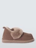 John Lewis Sheepskin Moccassin Slipper Boots, Taupe