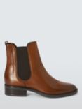 John Lewis Pebbles Leather Everyday Comfort Chelsea Boots, Teak