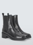 John Lewis ANYDAY Palmer Leather Square Toe Chelsea Boots, Black