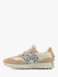 New Balance 327 Suede Blend Animal Trainers, Linen