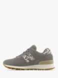 New Balance 574 Suede Trainers, Harbor Grey/Animal