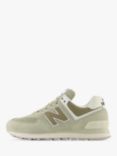 New Balance 574 Suede Trainers, Olivine