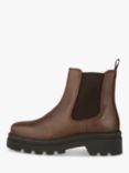 SHOE THE BEAR Sanna Leather Chunky Chelsea Boots, Brown