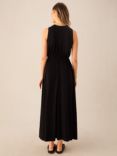 Ro&Zo Shirred Waist Jersey Maxi Dress