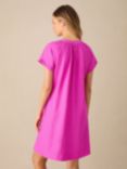 Ro&Zo Gathered V-Neck Mini Dress, Pink
