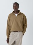 John Lewis Half-Zip Cotton Sweatshirt