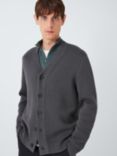 John Lewis Cotton Knit Cardigan, Asphalt