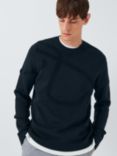 Kin Tufted Cotton Crew Neck Jumper, Dark Sapphire