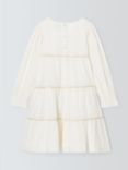 John Lewis Heirloom Collection Kids' Sparkle Stripe Party Dress, Cream