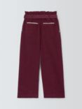 John Lewis Heirloom Collection Kids' Lace Trim Pocket Corduroy Trousers, Fig