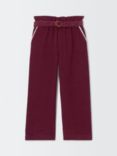 John Lewis Heirloom Collection Kids' Lace Trim Pocket Corduroy Trousers, Fig