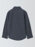 John Lewis Heirloom Collection Kids' Micro Brushed Check Shirt, Charcoal Check