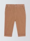 John Lewis Heirloom Collection Baby Corduroy Trousers, Brown