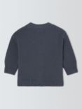 John Lewis Baby Cotton Blend Cardigan, Navy