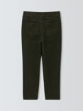 John Lewis Kids' 5 Pocket Cotton Corduroy Trousers, Olive