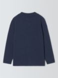 John Lewis Heirloom Collection Kids' Knit Cashmere Blend Blazer, Navy