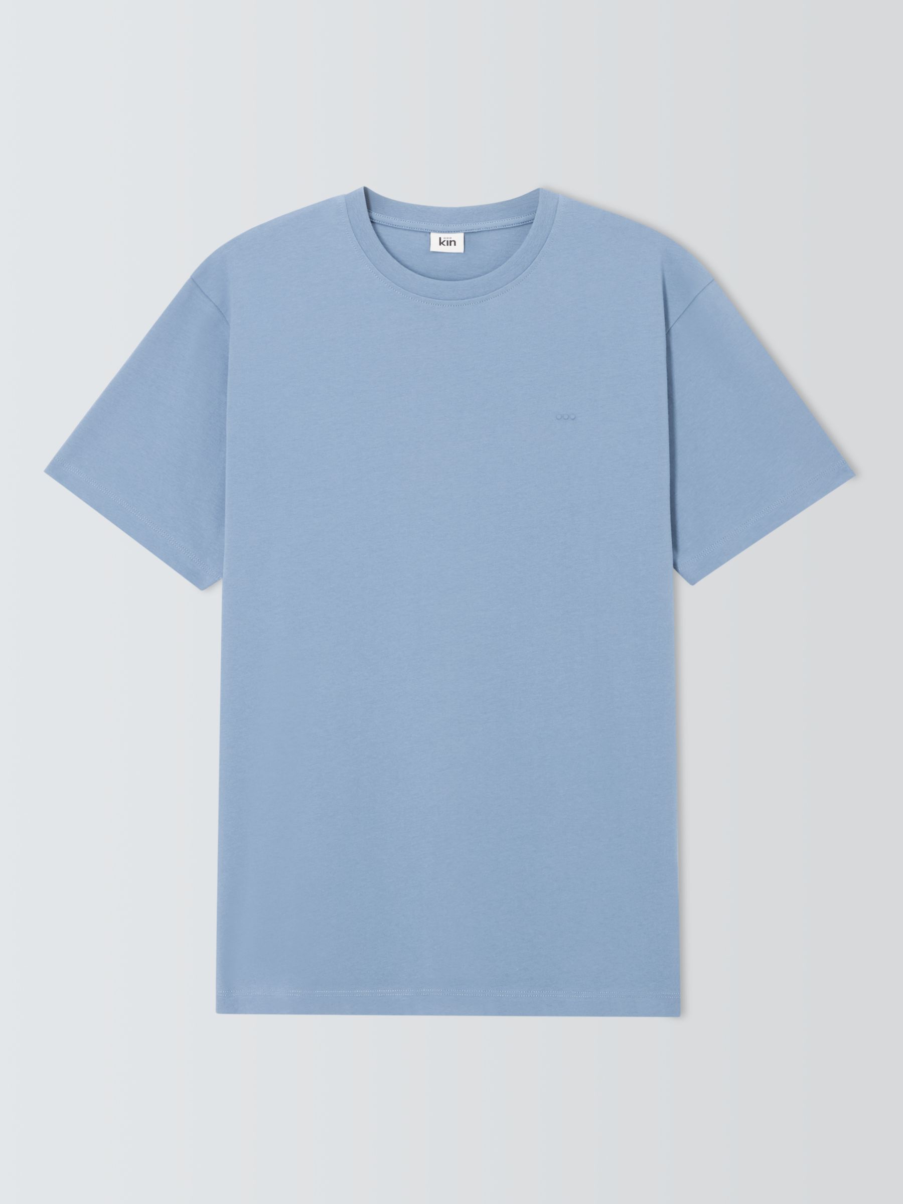 Kin Logo Cotton T-Shirt, Country Blue, S