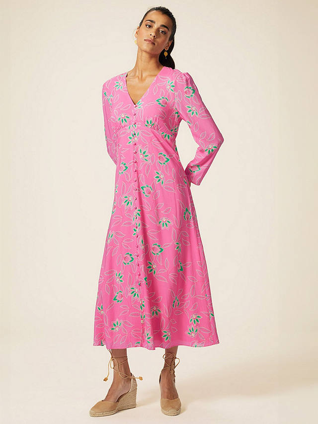 Aspiga Claudia Midi Dress, Waterlily Pink
