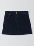 John Lewis Kids' Corduroy Mini Skirt, Navy Blue