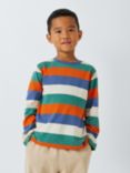 John Lewis Kids' Colour Block Stripe Top, Multi