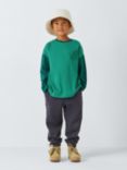 John Lewis ANYDAY Kids' Mountain Raglan Sleeve Top, Green