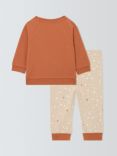 John Lewis Baby Novelty Fox Face Pyjamas, Orange