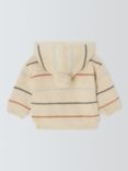 John Lewis Baby Striped Hooded Cardigan, Multi