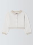 John Lewis Heirloom Collection Baby Cotton Cardigan, Ivory