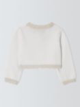 John Lewis Heirloom Collection Baby Cotton Cardigan, Ivory