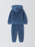 John Lewis Baby Borg Hoodie and Trouser Set, Blue