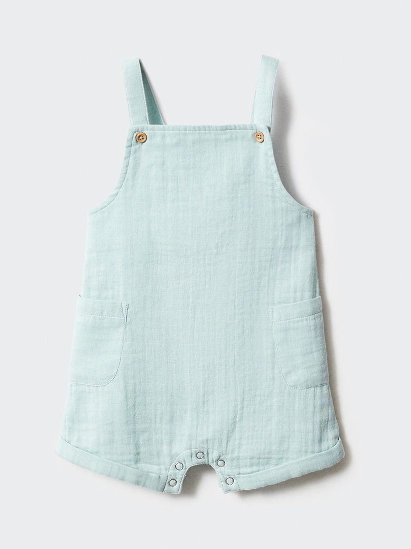 Mango Baby Zeus Dungarees, Aqua