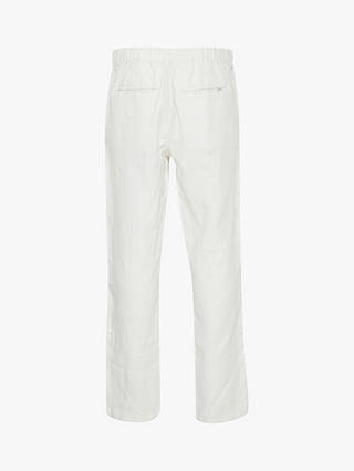 Casual Friday Pandrup Regular Fit Linen Trousers, Snow White