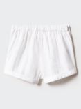 Mango Baby Efeso Cotton Shorts, Natural White