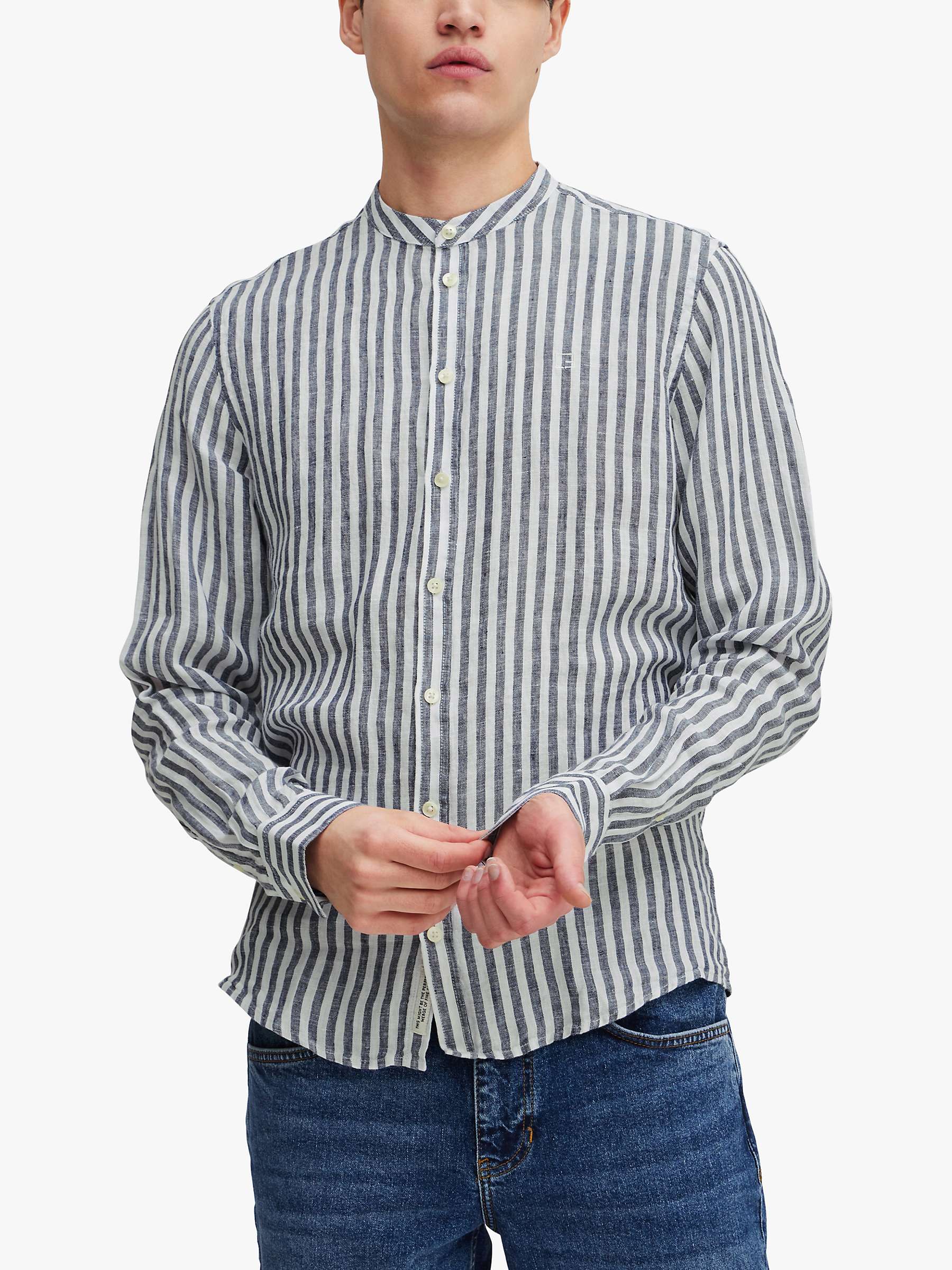 Buy Casual Friday Anton Long Sleeve Striped Grandad Shirt Online at johnlewis.com